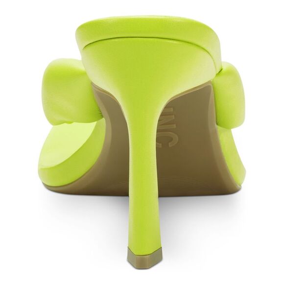 INC Womens Yellow Puffed Straps Sagee Toe Stiletto Slip On Thong Sandals 7.5 M - Picture 2 of 4